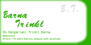 barna trinkl business card